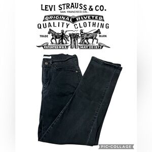 Levi's Dark Black Denim Jeans